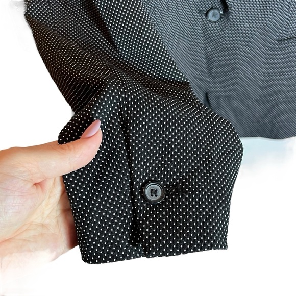 Zara Polka Dot Black Blazer, NWT, Size EU42/US10 - Picture 6 of 11